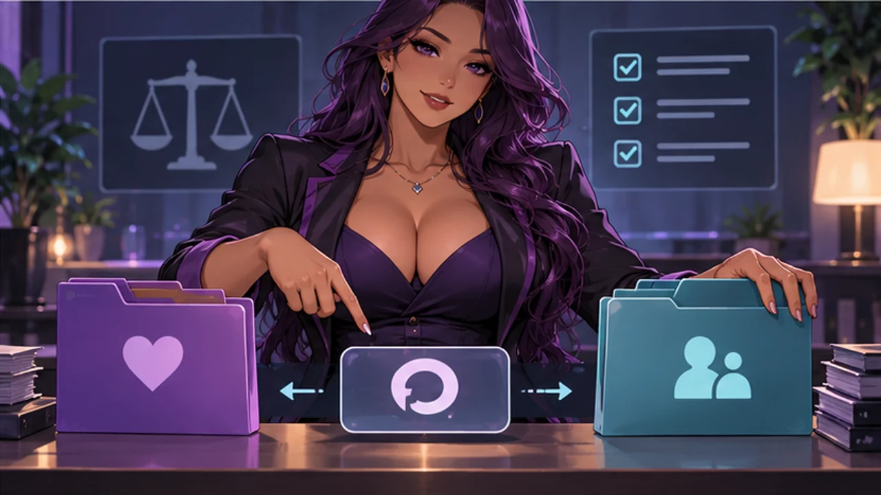 Original AI companion comparison guide avatar choosing a reversible first step between two options